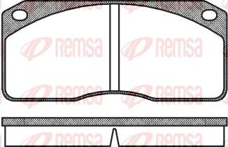 Remsa 0278.00 - Bremžu uzliku kompl., Disku bremzes ps1.lv