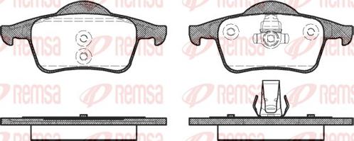 Remsa 0714.00 - Bremžu uzliku kompl., Disku bremzes ps1.lv