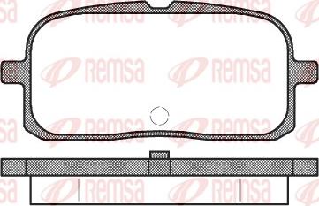 Remsa 0715.00 - Bremžu uzliku kompl., Disku bremzes ps1.lv