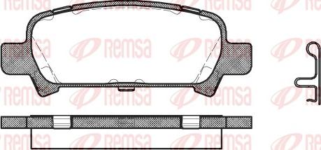 Remsa 0729.02 - Bremžu uzliku kompl., Disku bremzes ps1.lv