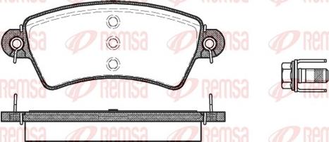 Remsa 0726.00 - Bremžu uzliku kompl., Disku bremzes ps1.lv