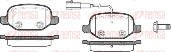 Remsa 0727.02 - Bremžu uzliku kompl., Disku bremzes ps1.lv