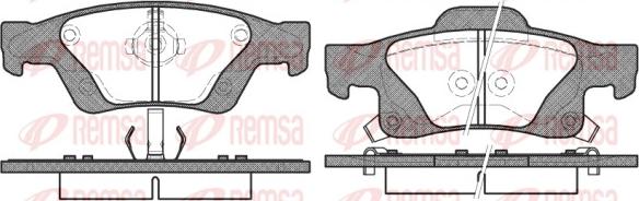 Remsa 1446.02 - Bremžu uzliku kompl., Disku bremzes ps1.lv