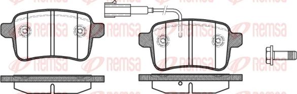 Remsa 1450.02 - Bremžu uzliku kompl., Disku bremzes ps1.lv