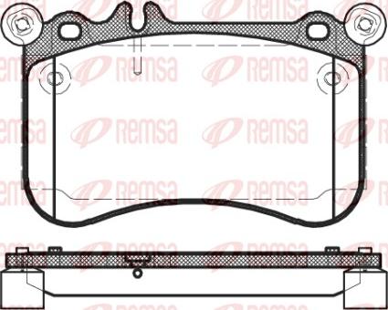 Remsa 1465.00 - Bremžu uzliku kompl., Disku bremzes ps1.lv