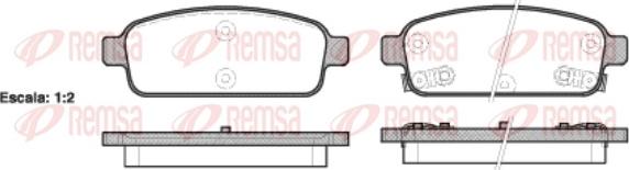 Remsa 1432.02 - Bremžu uzliku kompl., Disku bremzes ps1.lv