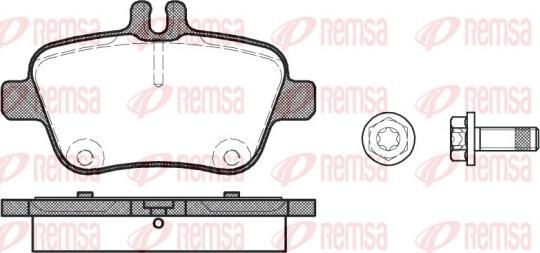 Remsa 1477.00 - Bremžu uzliku kompl., Disku bremzes ps1.lv