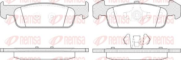 Remsa 1540.10 - Bremžu uzliku kompl., Disku bremzes ps1.lv