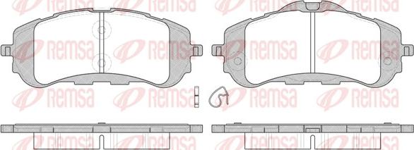 Remsa 1559.00 - Bremžu uzliku kompl., Disku bremzes ps1.lv