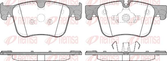 Remsa 1560.00 - Bremžu uzliku kompl., Disku bremzes ps1.lv