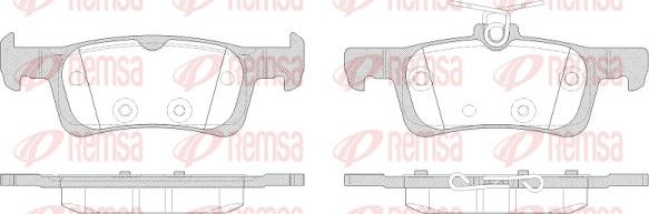 Remsa 1563.00 - Bremžu uzliku kompl., Disku bremzes ps1.lv