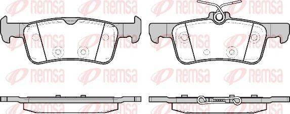 Remsa 1563.20 - Bremžu uzliku kompl., Disku bremzes ps1.lv