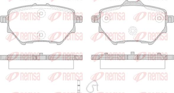 Remsa 1562.00 - Bremžu uzliku kompl., Disku bremzes ps1.lv