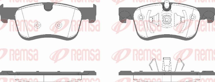 Remsa 1580.10 - Bremžu uzliku kompl., Disku bremzes ps1.lv