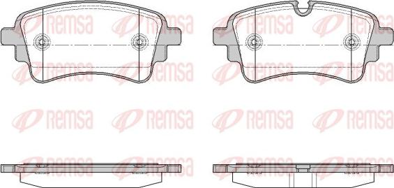 Remsa 1669.10 - Bremžu uzliku kompl., Disku bremzes ps1.lv