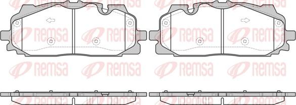 Remsa 1667.00 - Bremžu uzliku kompl., Disku bremzes ps1.lv