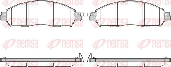 Remsa 1612.04 - Bremžu uzliku kompl., Disku bremzes ps1.lv