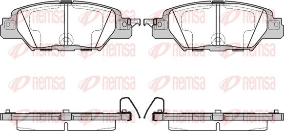 Remsa 1677.00 - Bremžu uzliku kompl., Disku bremzes ps1.lv