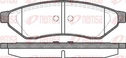 Remsa 1049.00 - Bremžu uzliku kompl., Disku bremzes ps1.lv