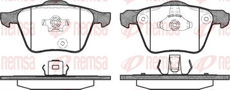 Remsa 1043.00 - Bremžu uzliku kompl., Disku bremzes ps1.lv