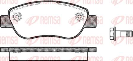 Remsa 1069.00 - Bremžu uzliku kompl., Disku bremzes ps1.lv