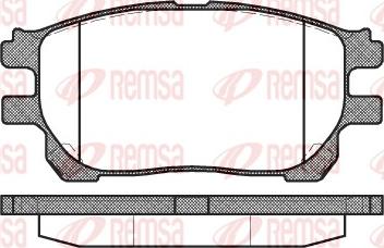 Remsa 1143.00 - Bremžu uzliku kompl., Disku bremzes ps1.lv