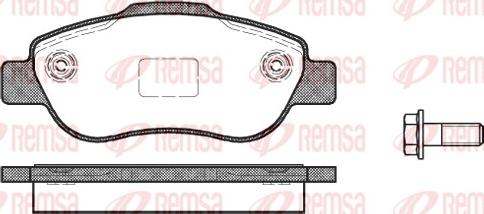 Remsa 1100.00 - Bremžu uzliku kompl., Disku bremzes ps1.lv