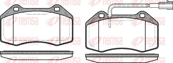 Remsa 1113.12 - Bremžu uzliku kompl., Disku bremzes ps1.lv