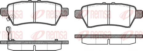 Remsa 1188.01 - Bremžu uzliku kompl., Disku bremzes ps1.lv