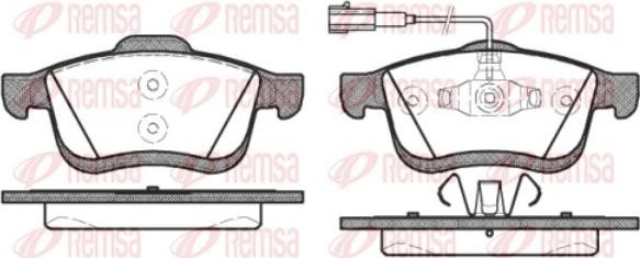 Remsa 1183.22 - Bremžu uzliku kompl., Disku bremzes ps1.lv