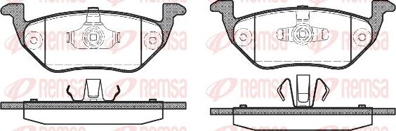 Remsa 1125.00 - Bremžu uzliku kompl., Disku bremzes ps1.lv