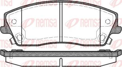 Remsa 1126.08 - Bremžu uzliku kompl., Disku bremzes ps1.lv