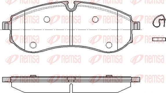 Remsa 1856.00 - Bremžu uzliku kompl., Disku bremzes ps1.lv