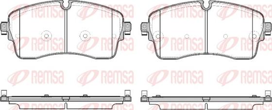 Remsa 1815.00 - Bremžu uzliku kompl., Disku bremzes ps1.lv