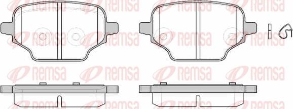 Remsa 1837.00 - Bremžu uzliku kompl., Disku bremzes ps1.lv