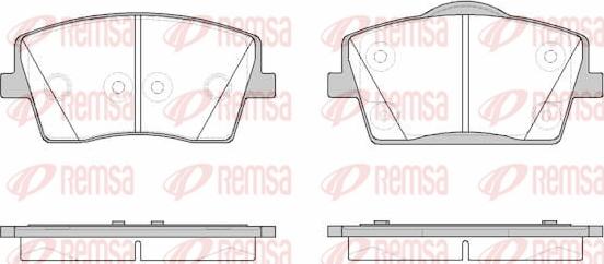 Remsa 1823.00 - Bremžu uzliku kompl., Disku bremzes ps1.lv