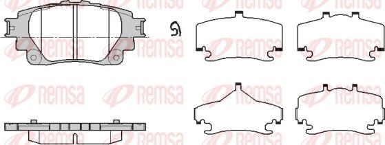 Remsa 1871.00 - Bremžu uzliku kompl., Disku bremzes ps1.lv