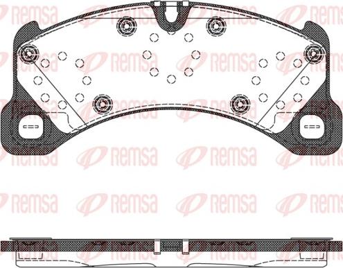 Remsa 1345.50 - Bremžu uzliku kompl., Disku bremzes ps1.lv