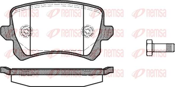 Remsa 1342.00 - Bremžu uzliku kompl., Disku bremzes ps1.lv