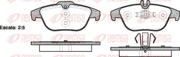 Remsa 1305.00 - Bremžu uzliku kompl., Disku bremzes ps1.lv