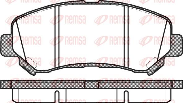 Remsa 1318.00 - Bremžu uzliku kompl., Disku bremzes ps1.lv