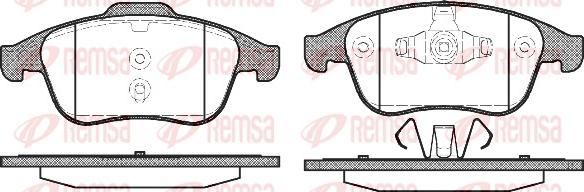 Remsa 1389.00 - Bremžu uzliku kompl., Disku bremzes ps1.lv