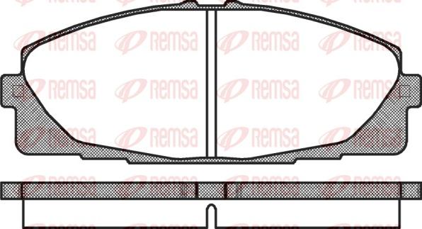 Remsa 1325.00 - Bremžu uzliku kompl., Disku bremzes ps1.lv