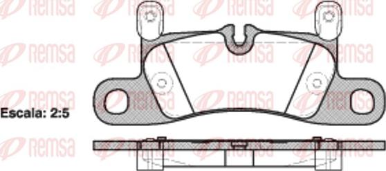 Remsa 1379.20 - Bremžu uzliku kompl., Disku bremzes ps1.lv