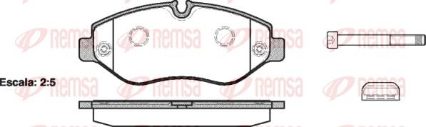 Remsa 1245.00 - Bremžu uzliku kompl., Disku bremzes ps1.lv