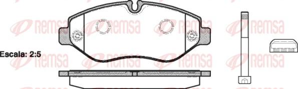 Remsa 1245.10 - Bremžu uzliku kompl., Disku bremzes ps1.lv