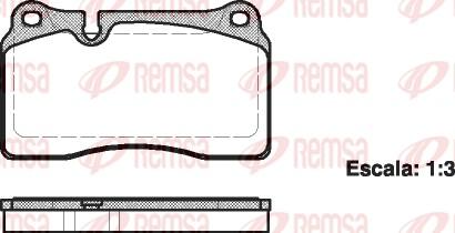 Remsa 1200.00 - Bremžu uzliku kompl., Disku bremzes ps1.lv