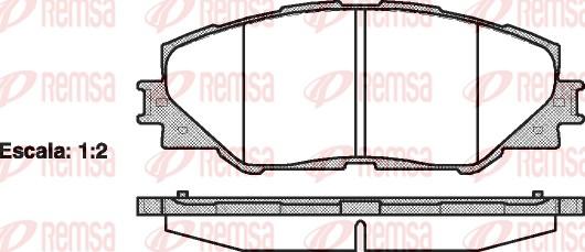 Remsa 1234.00 - Bremžu uzliku kompl., Disku bremzes ps1.lv