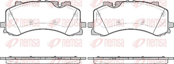 Remsa 1744.00 - Bremžu uzliku kompl., Disku bremzes ps1.lv