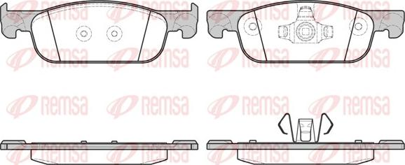 Remsa 1718.00 - Bremžu uzliku kompl., Disku bremzes ps1.lv